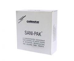 Celeste Sani-Pak Chemical Toilet Deodorant - 8 Gram - Box of 80 - 77008