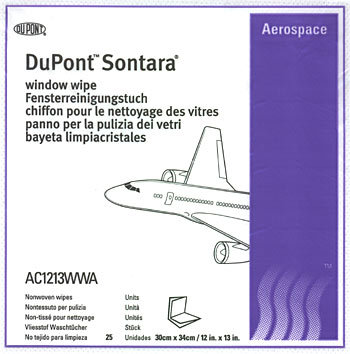 DuPont 12 x 13-inch Sontara Window/Screen Wipes Case - 25 Count