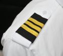 Austin Flight Check Pilot Epaulets - Three Bar - First Officer