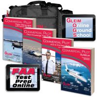 Gleim Deluxe Commercial Pilot Kit with Online Test Prep & Ground School - 2023