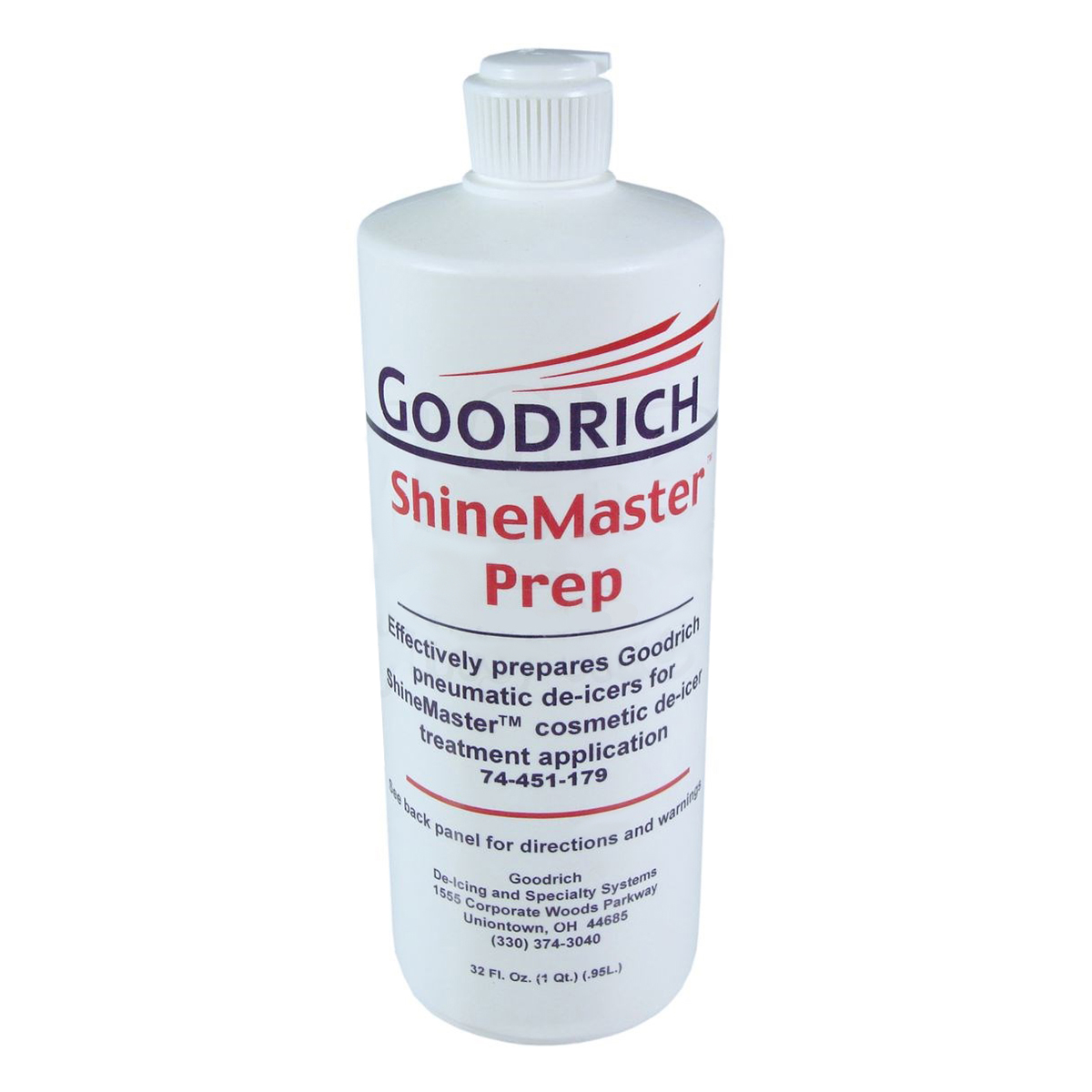 Goodrich ShineMaster Cosmetic Aircraft De&#45;Ice Boot Prep &#45; Quart Bottle