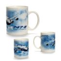 Boeing 747-800 Jetliner Cloud Mug