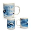 Boeing 737 Jetliner Cloud Mug