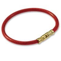 Lucky Line Nylon Twisty Key Ring 5" - Red - Pack of 5