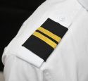 Austin Flight Check Pilot Epaulets - Two Bar - Flight Engineer