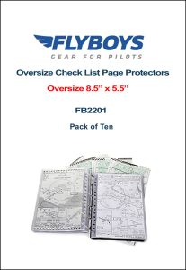 Flyboys Standards Checklist OVERSIZE Page Protectors - Package of Ten