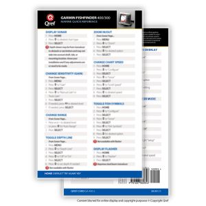 Qref Checklist - Card Version - Garmin FishFinder 300/400