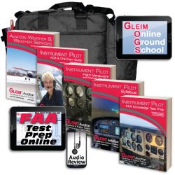 Gleim Deluxe Instrument Pilot Kit with Online Test Prep, Ground School and Audio Review - 2023