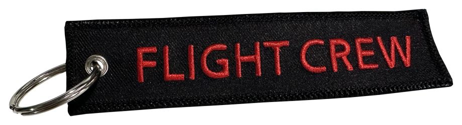 "Flight Crew" Embroidered Key Chain