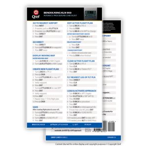 Qref Checklist - Avionics - Card Version - BendixKing KLN 900