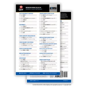 Qref Checklist - Avionics - Card Version - BendixKing KLN 94