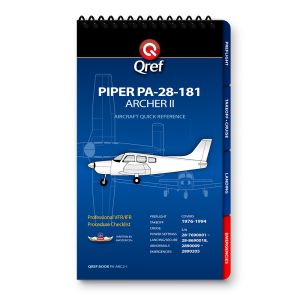 Qref Checklist - Book Version - Piper Archer II PA-28-181