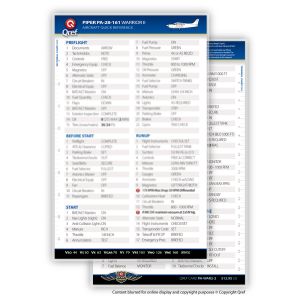 Qref Checklist - Card Version - Piper Warrior II PA-28-161
