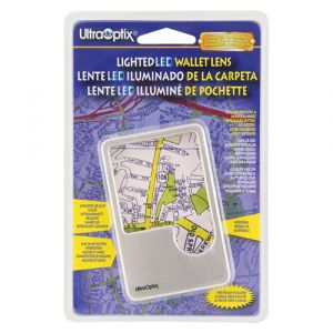 UltraOptix Lighted LED Wallet Lens Magnifier