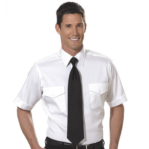 "The Pilot Shirt" Men's Short Sleeve Pilot Shirt by Van Heusen